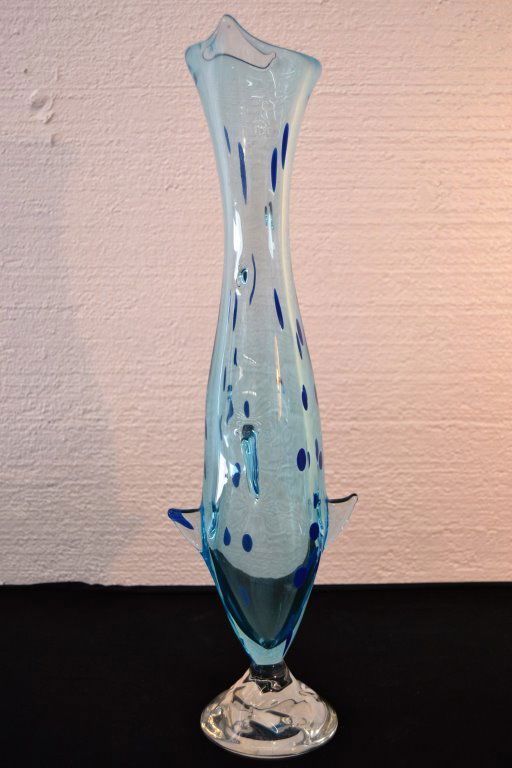 Salviati Glass Fish Vase (1 of 3)