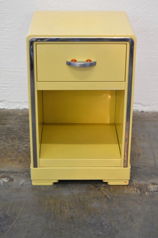 Norman Bel Geddes Night Stand: 23" Height 14.5" Width 13" Depth