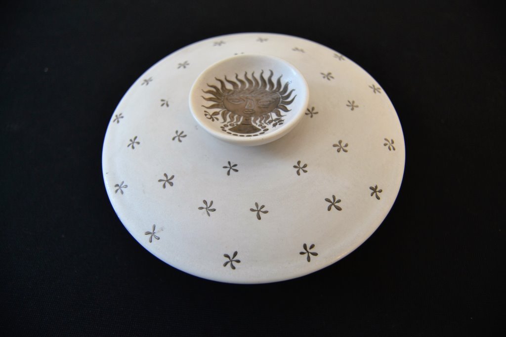 Stig Lindberg for Gustavsberg Covered Box: 5.25" Width 2.25" Height