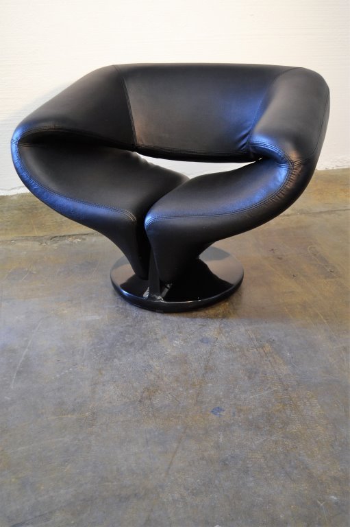 Pierre Paulin Style Black Ribbon Chair (1 of 3)