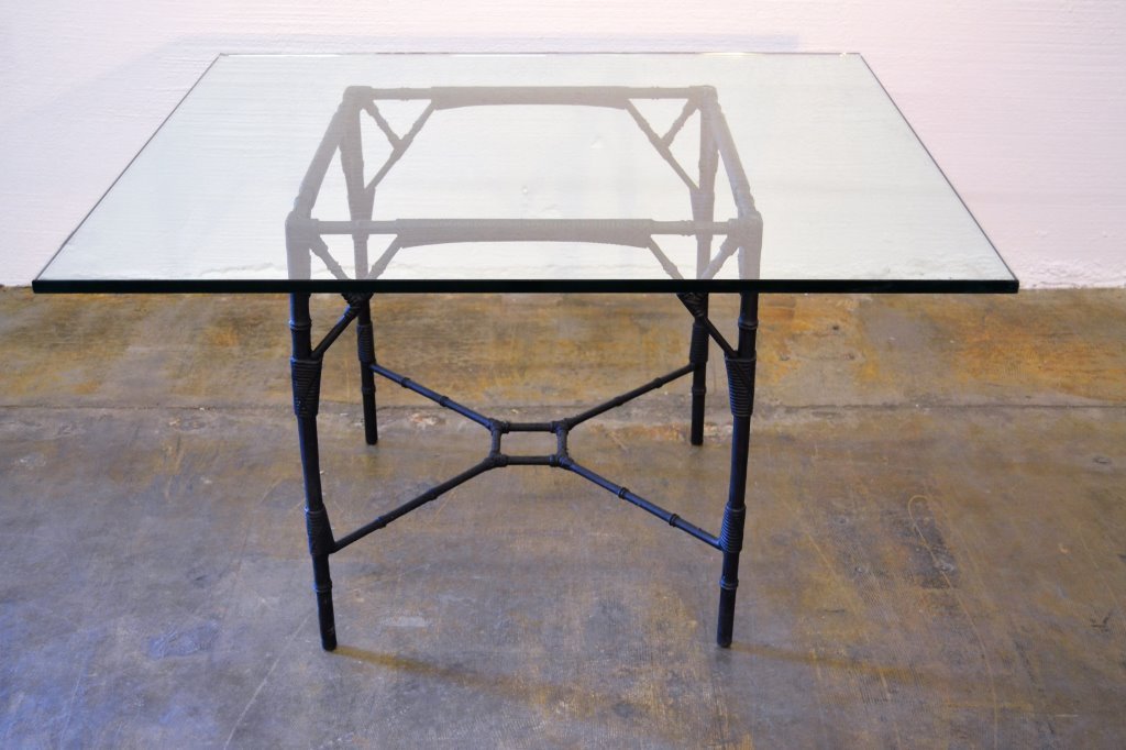 Faux Bamboo Outdoor Garden Table (1 of 5)