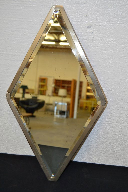 French Art Deco Diamond Shape Mirror (1 of 2)