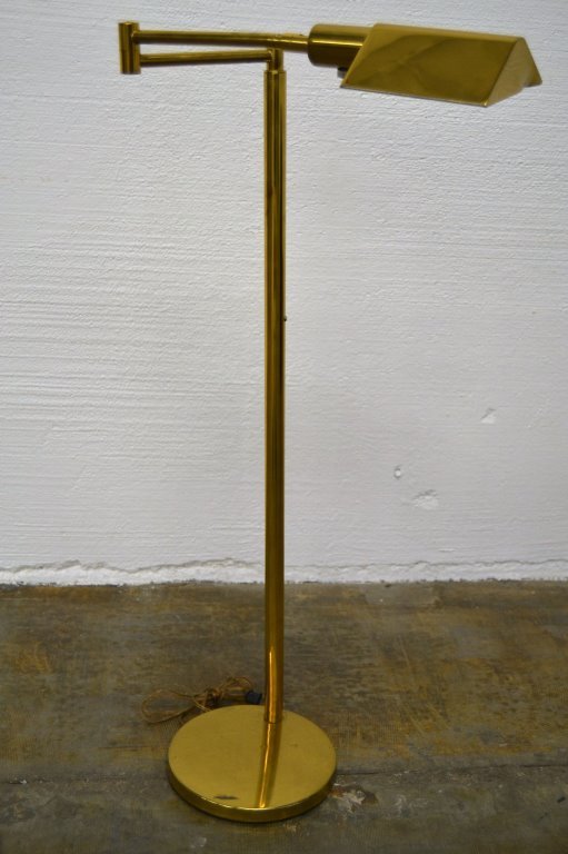 Koch & Lowy Adjustable Brass Reading Lamp (1 of 2)
