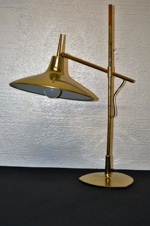 Modern Brass Adjustable Table Lamp (1 of 3)