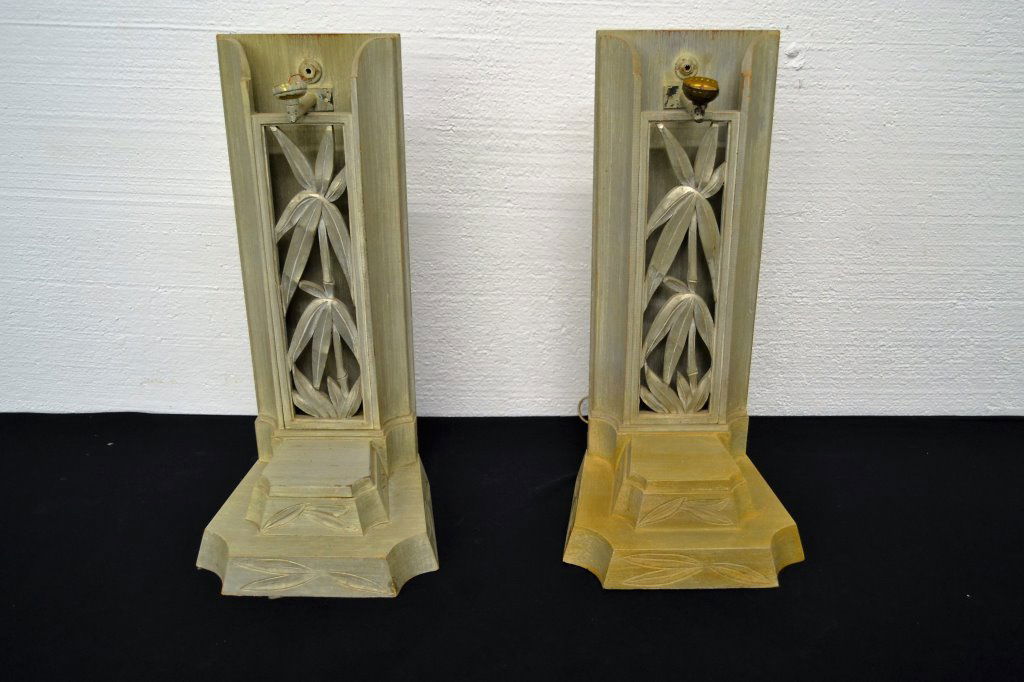 James Mont Wood Table Lamps (1 of 3)