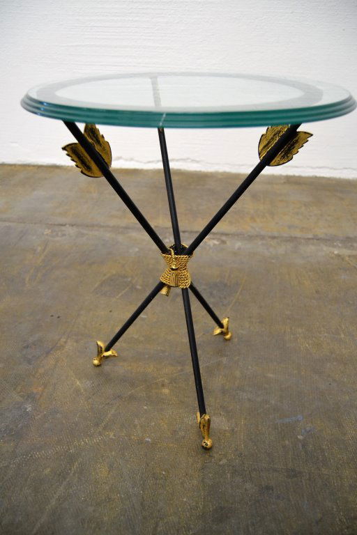 Italian Iron Table with Arrow Motif (1 of 4)