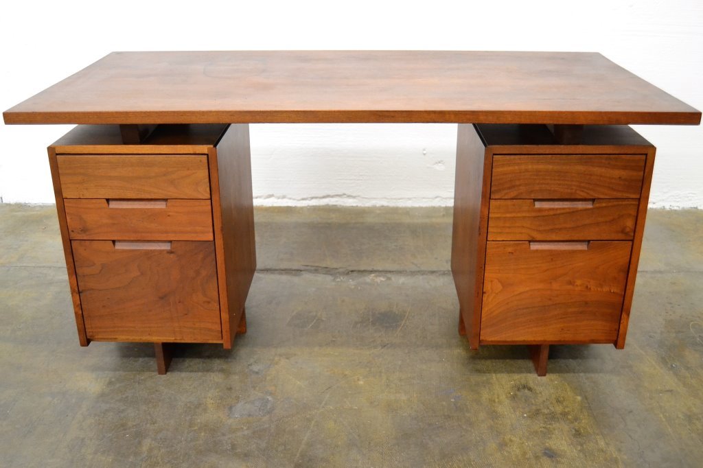 George Nakashima Double Pedestal Desk (1 of 8)