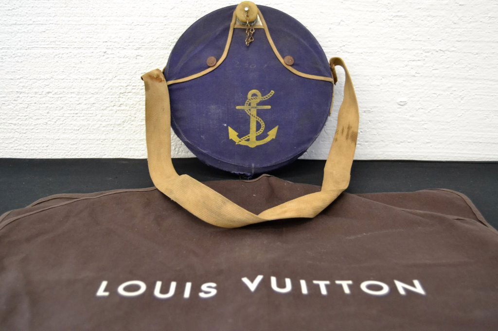 Louis Vuitton Canvas Garment Bag/ Sailors Canteen (1 of 2)