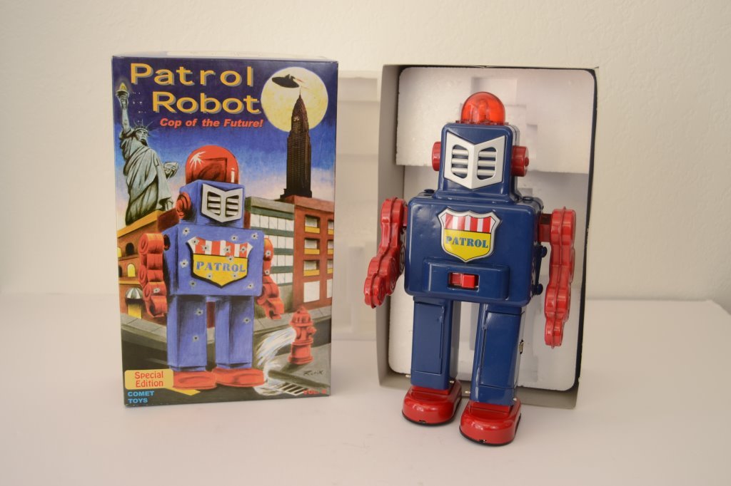 Patrol Robot Cop of the Future Metal Original Box (1 of 5)