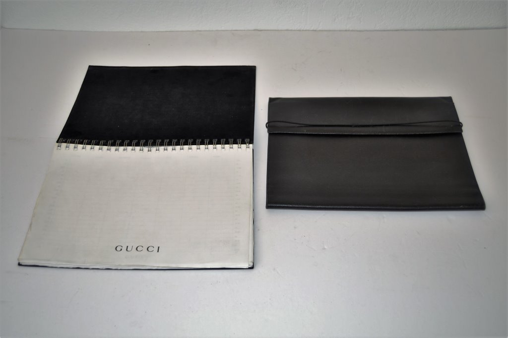 Gucci Planner and Prada Folder: Both 9 in X 12 in
