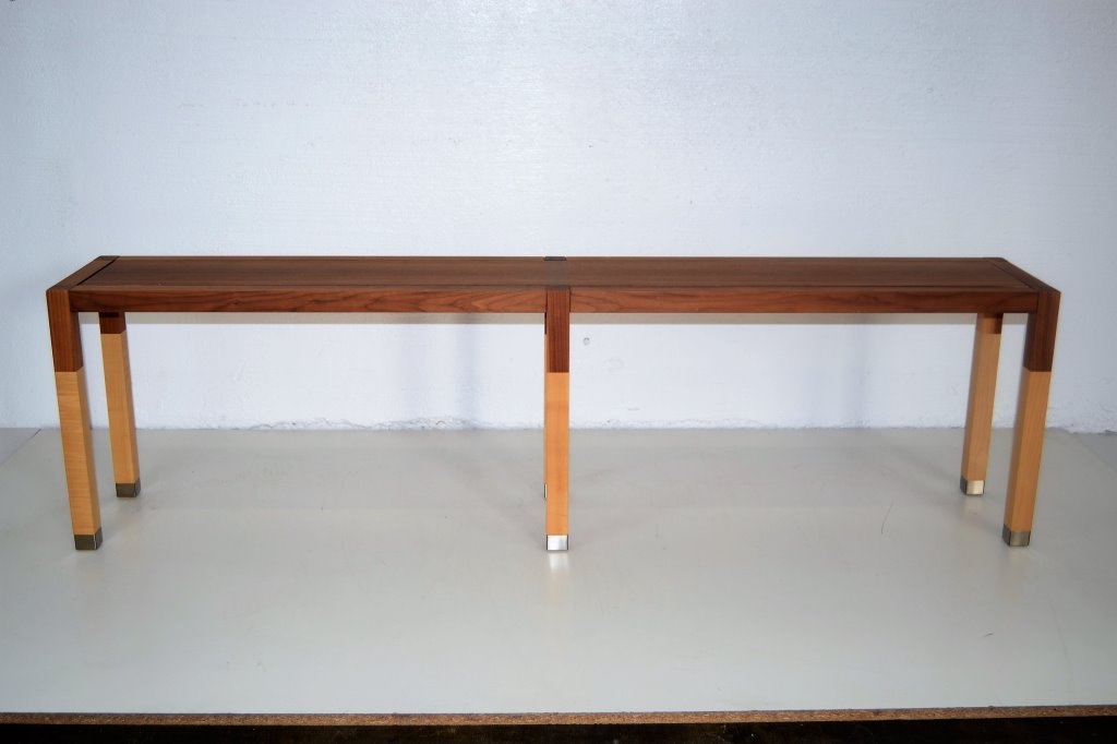 Cappellini  Walnut and Birch Sofa Table (1 of 4)