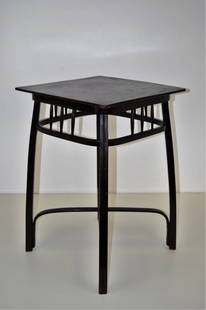 Otto Wagner for Thonet Table: 29.25 in H 20 in X 20 in