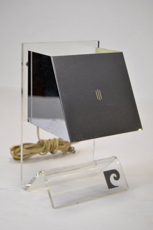 Pierre Cardin Lucite Table Lamp (1 of 5)