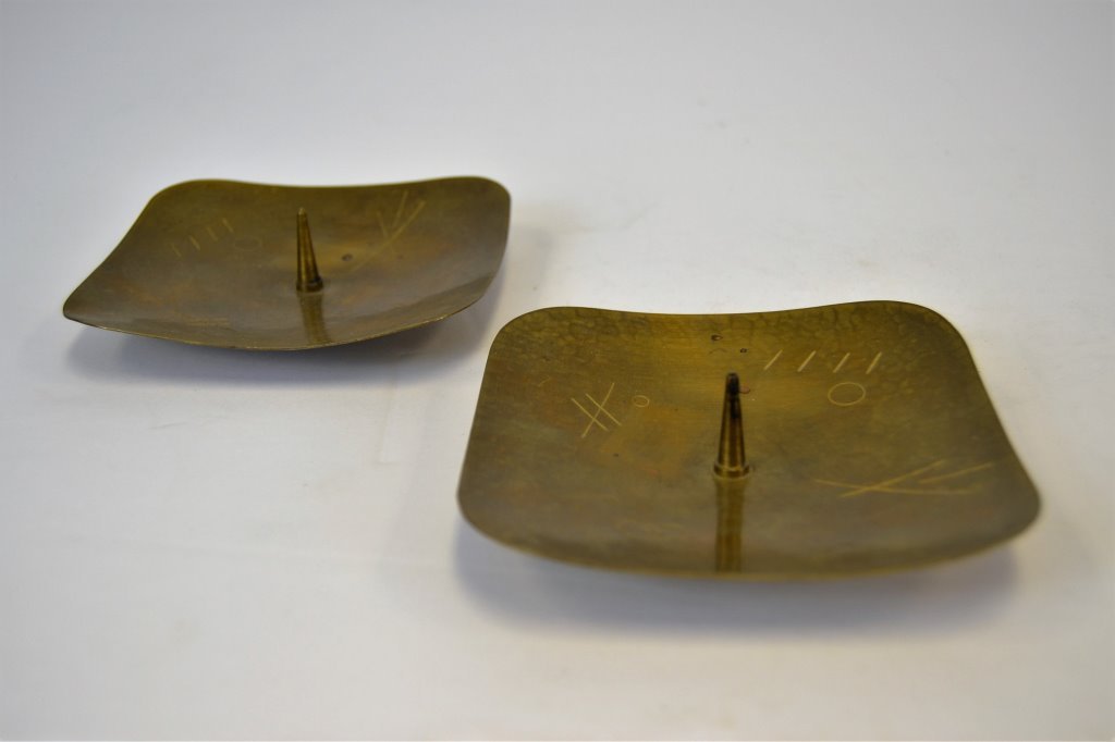 Hano Fokken Brass Candle Holders (1 of 4)