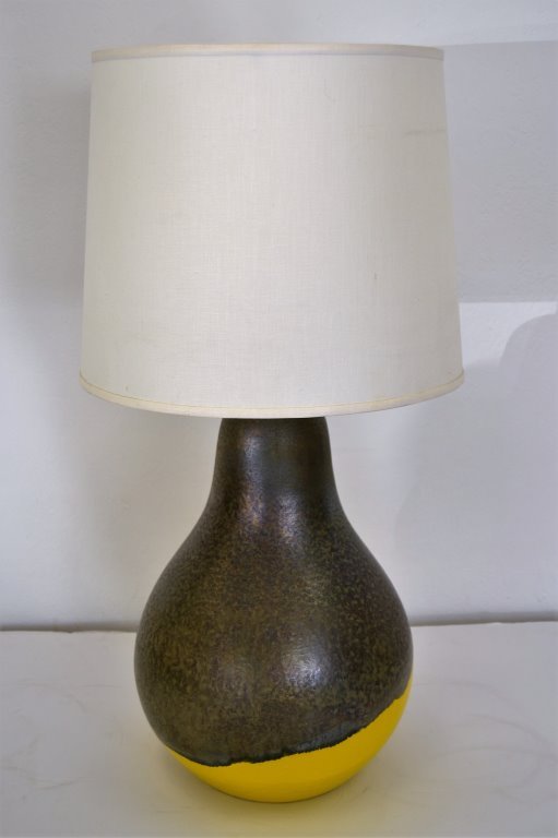 Italian Ceramic Pear Shaped Lamp (1 of 3)