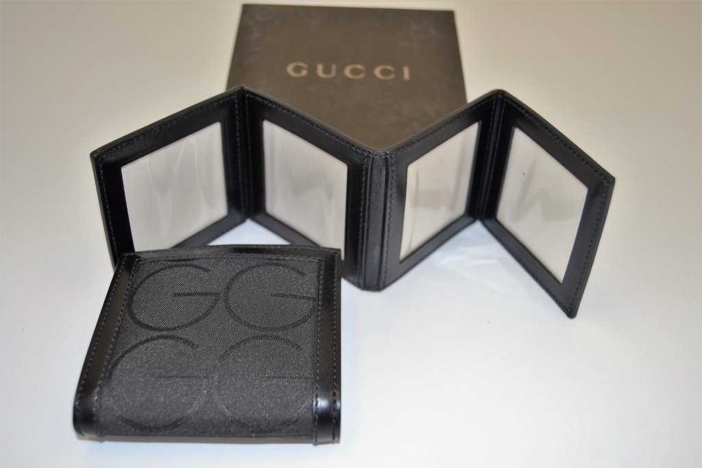 Gucci Black Leather Picture Frame in Case (1 of 5)
