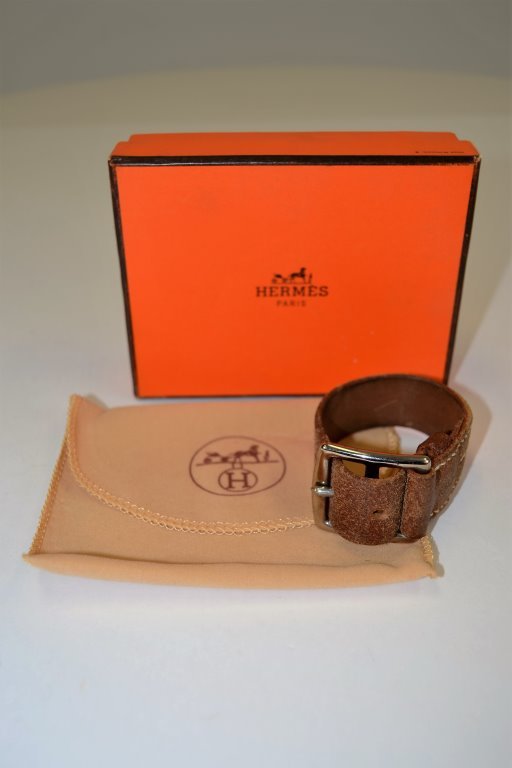 Hermes Leather Bracelet with Box (1 of 5)