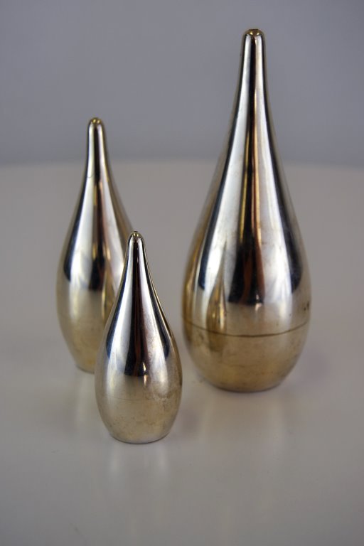 Allan Adler 3 Piece Sterling Salt/Pepper/Sugar Set (1 of 3)