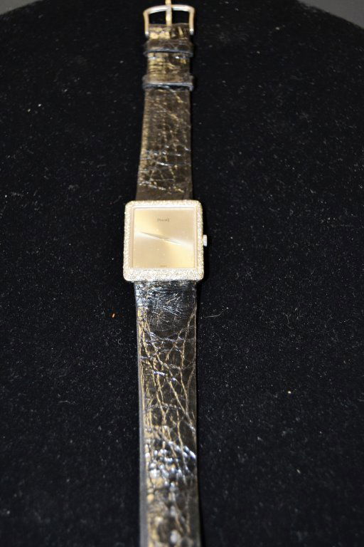 Piaget 18K Mans Wrist Watch with Diamonds (1 of 1)
