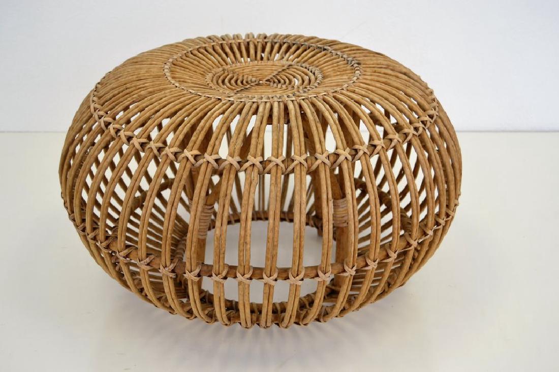 Franco Albini Style Rattan Pouf (1 of 4)