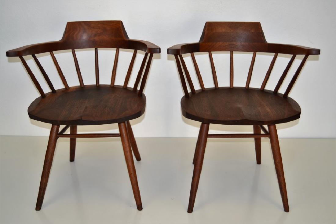 George Nakashima Walnut Windsor Arm Chairs (1 of 5)