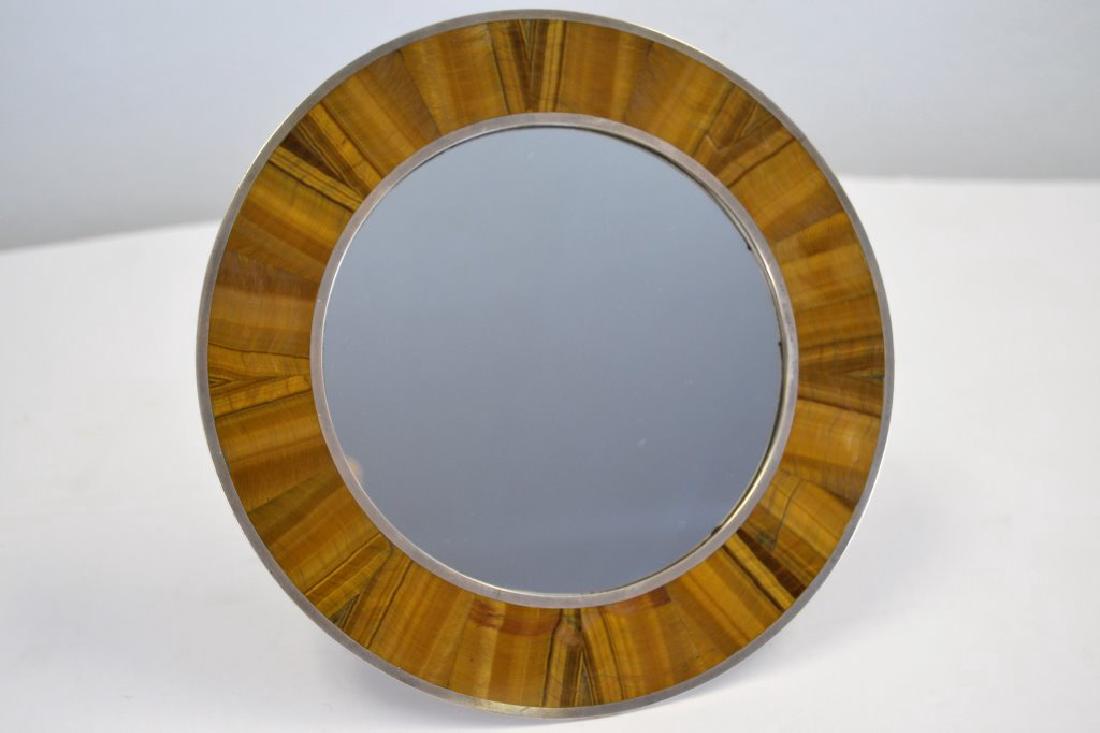 Sterling Silver Tiger Eye Table Mirror (1 of 3)