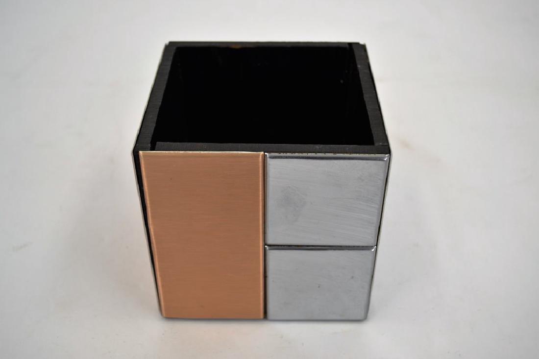 Paul Evans Planter: 4.25 in H - 4.5 in X 4.5 in