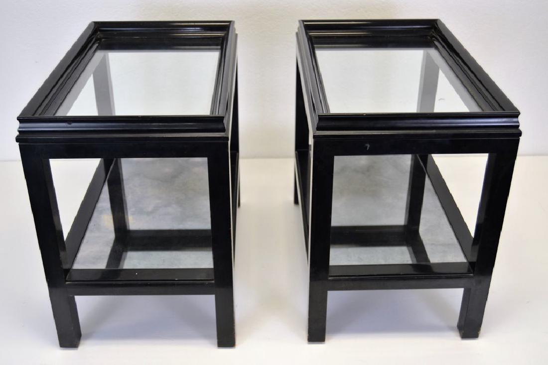 James Mont Side Tables Oxidized Mirrored Bottom (1 of 4)