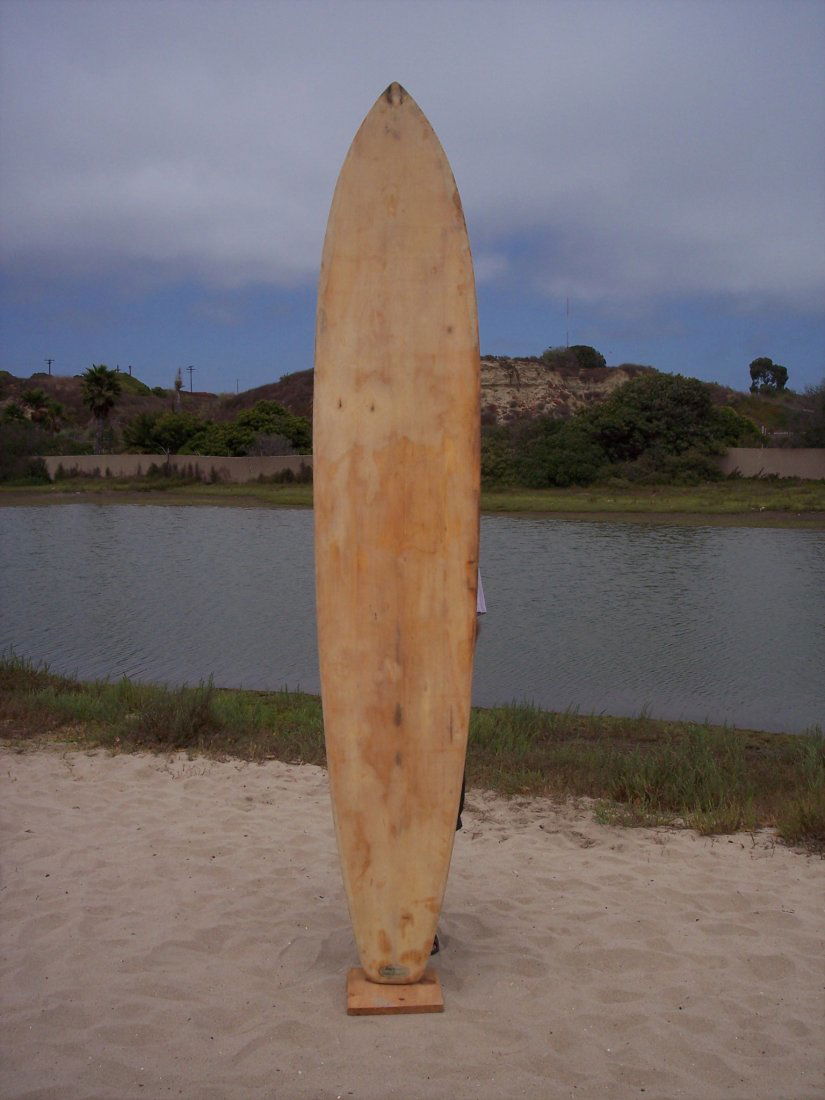 115 1956 Balsa Surfboard {Velzy & Jacobs}