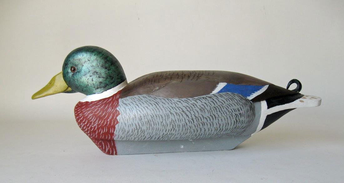 Bob Brophy carved and painted Mallard duck decoy.: Bob Brophy carved and painted Mallard duck decoy. Condition: good.
