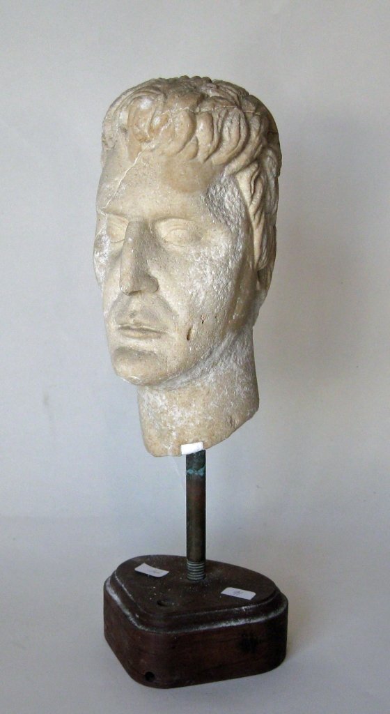 Marble sculpture bust of a man 15 inches tall.: Marble sculpture bust of a man 15 inches tall. Condition: good.