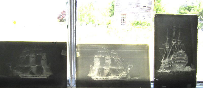 100+ old glass negatives including, sailing ships, (1 of 1)