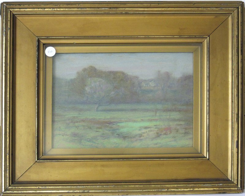 Henry C. White pastel, "Spring Landscape,” 9.5 by 13 (1 of 1)