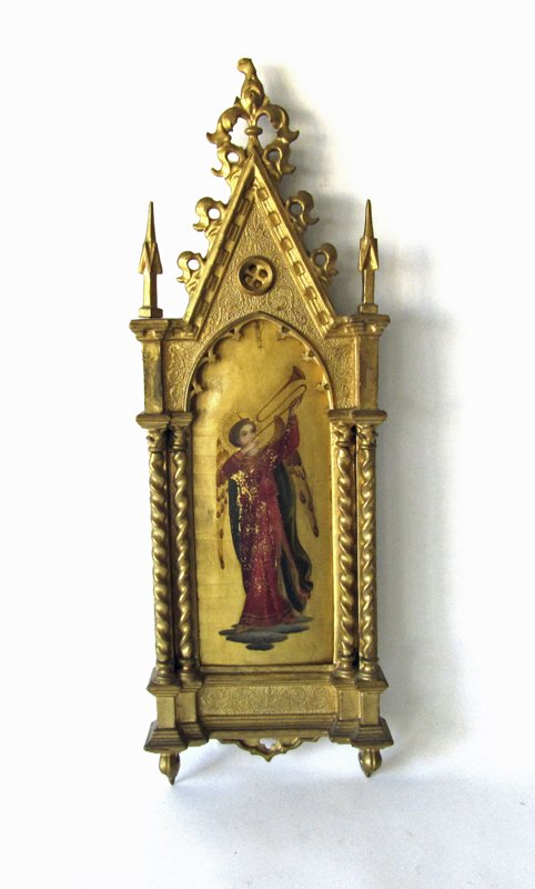 19th century Italian painting on wooden panel of Arch (1 of 2)