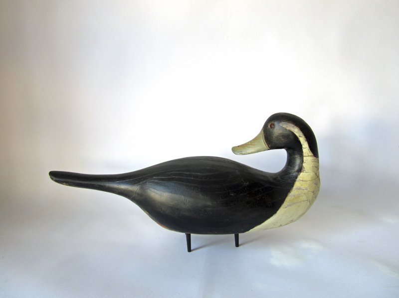 Turned head carved and painted Pintail duck decoy, 21 (1 of 1)