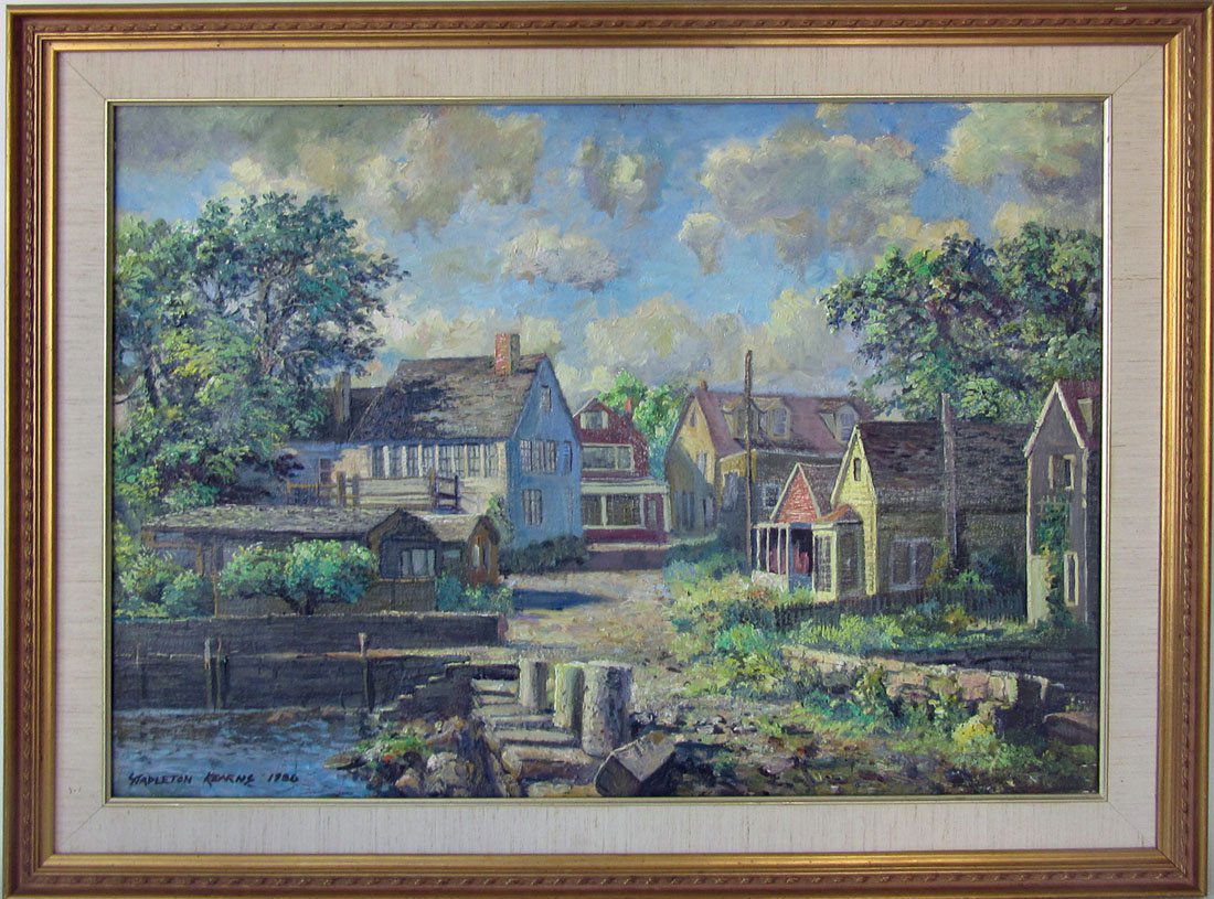 Stapleton Kearns oil on canvas New England Street (1 of 1)