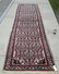 Old white field Persian oriental runner, 138 by 36