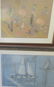 Lot of 4 Helen Coolidge Adams pastel Boston scenes,