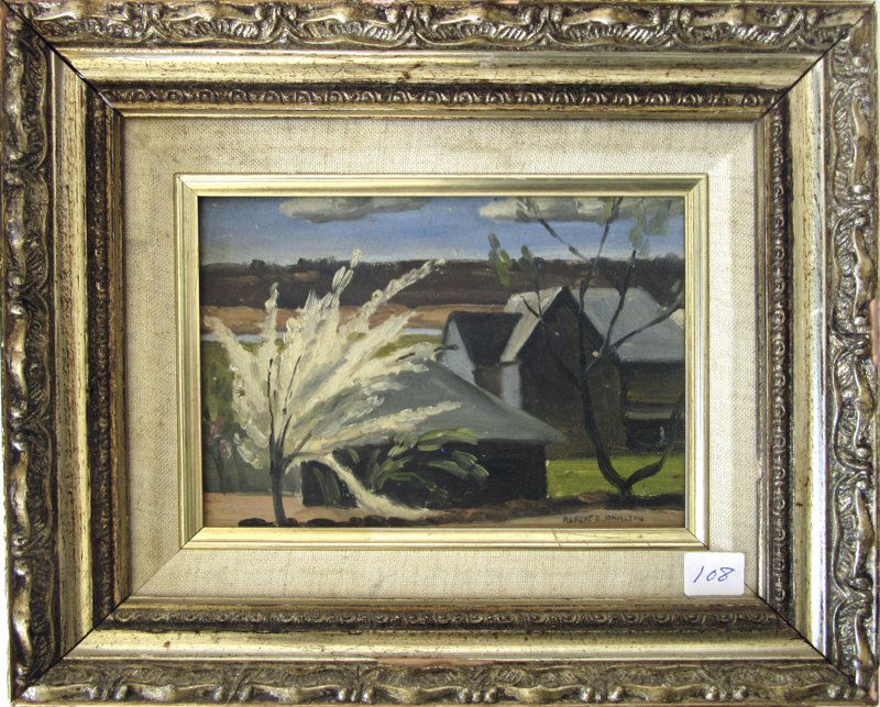 Robert E. Johnston oil on board, 5.5 by 7.5 inches, (1 of 1)