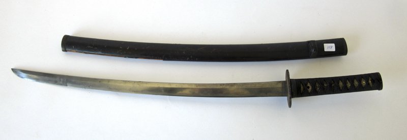 Japanese Samurai sword, 29 inches long. Condition: (1 of 1)