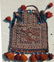 Old Soumak salt bag, 21 by 19 inches. Condition: good.