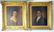 Pair of 19th century American oil portraits on wooden
