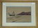 Edward A. Harvey watercolor beach scene with dory, 6.5