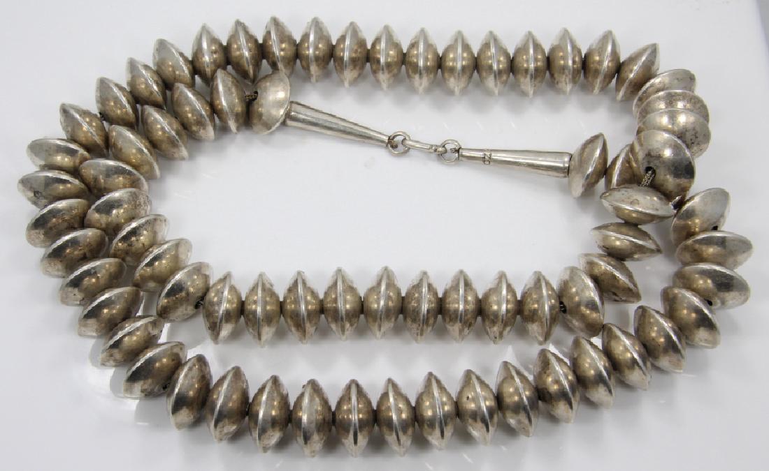 18mm "Navajo Pearls" Sterling Silver 32" Necklace (1 of 4)