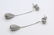 Solid 14K White Gold 1.75" Teardrop Earrings - 2