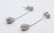 Solid 14K White Gold 1.75" Teardrop Earrings - 3