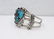 Navajo 27mm Turquoise & Sterling Silver Cuff - 2