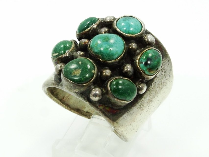 Native American Silver & Turquoise Ring (1 of 3)