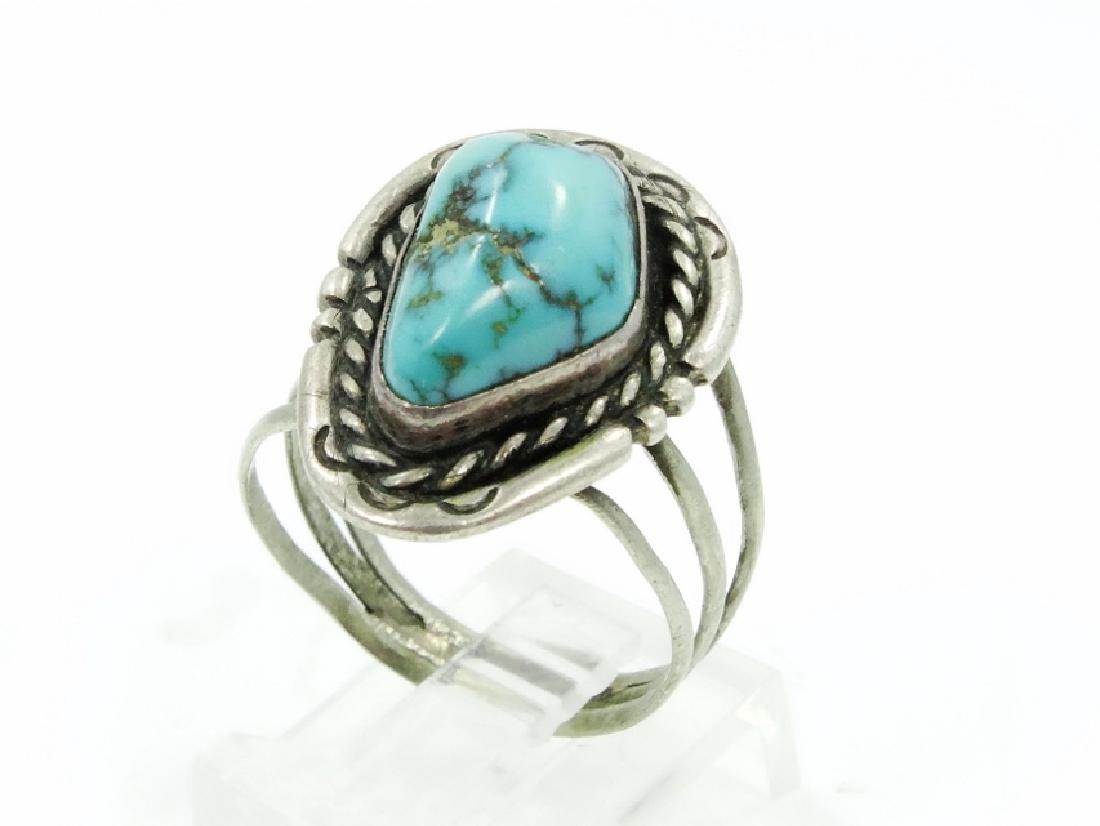 Native American Silver & Turquoise Ring (1 of 3)