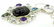 Sajen Sterl Silver & Rainbow Obsidian Pendant - 3